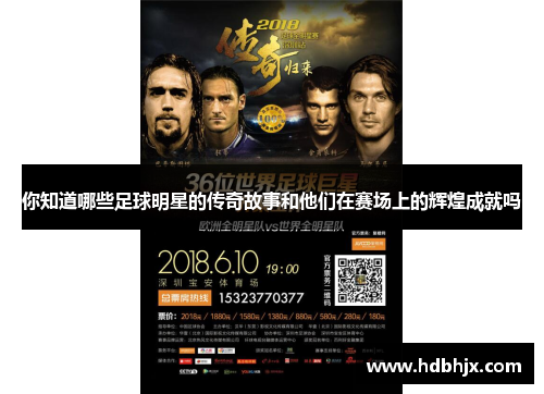 你知道哪些足球明星的传奇故事和他们在赛场上的辉煌成就吗